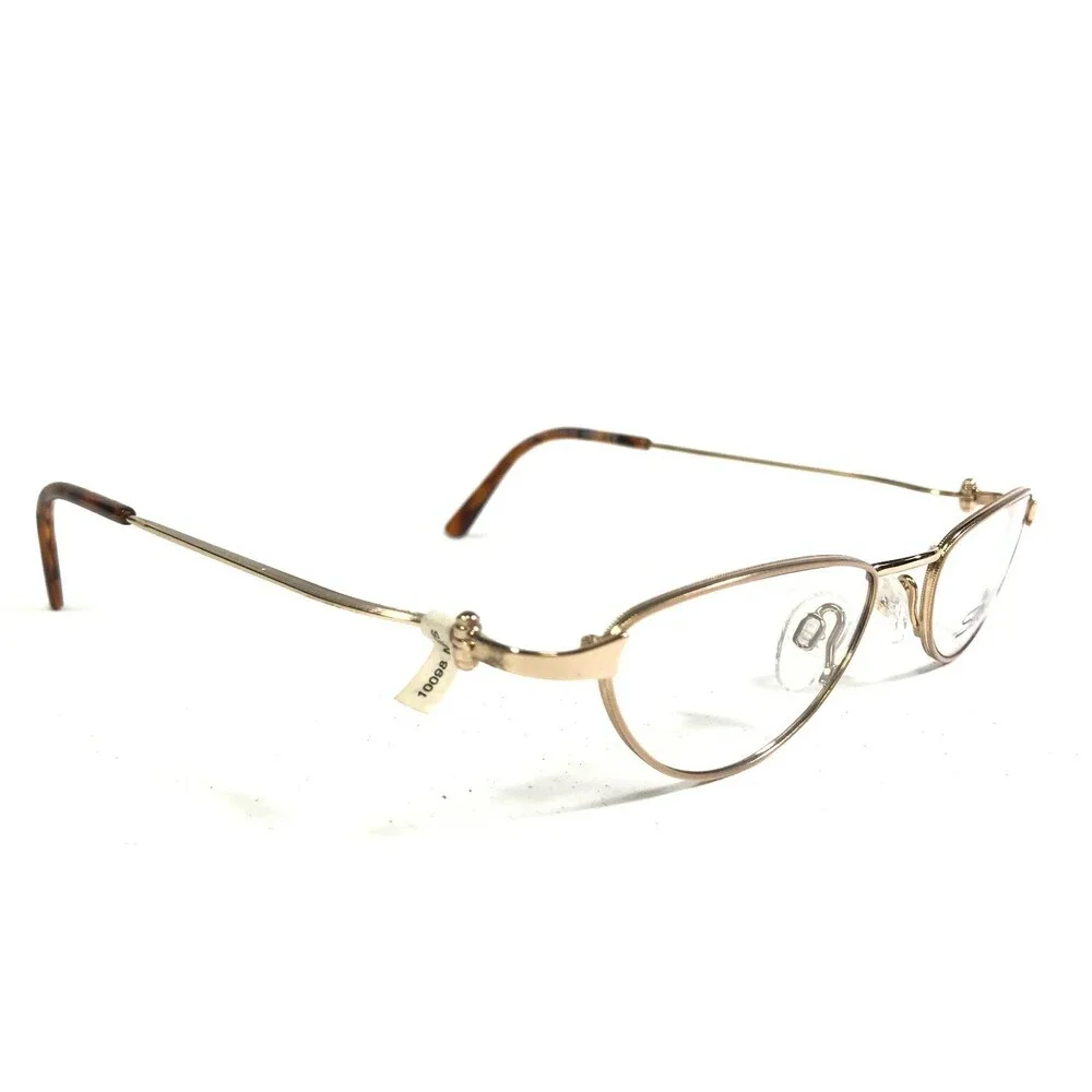 Silhouette Eyeglasses Frames M6396 /30 V6050 Gold Oval Full Wire Rim 49-20-135